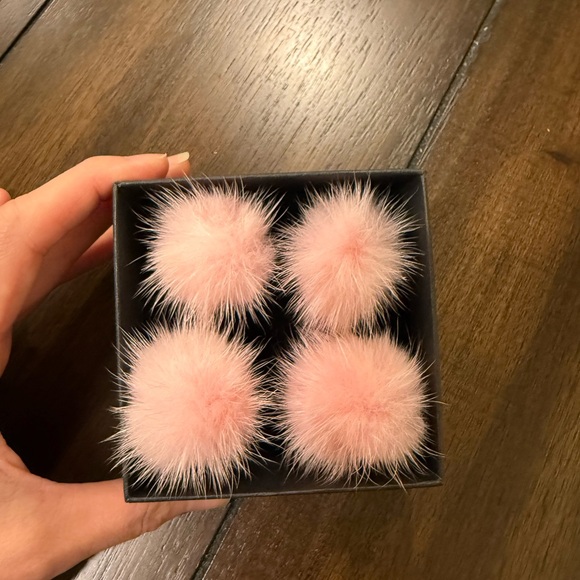 BaubleBar Pink Pom Pom Earrings - Picture 3 of 3